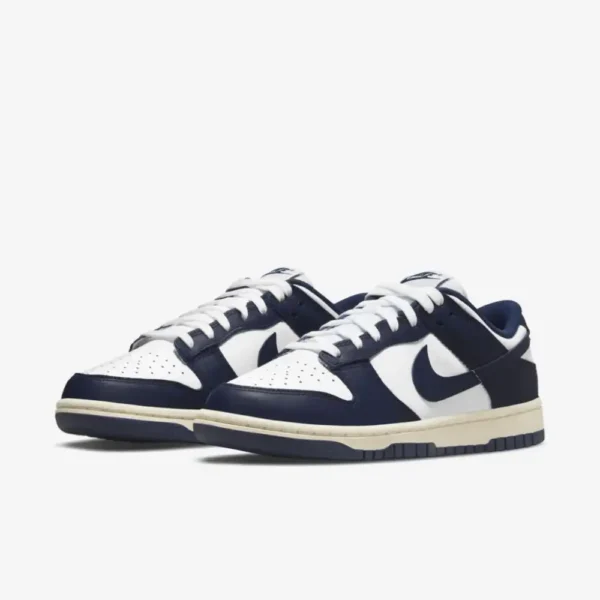 Nike Dunk Low Midnight Navy and White - Image 2