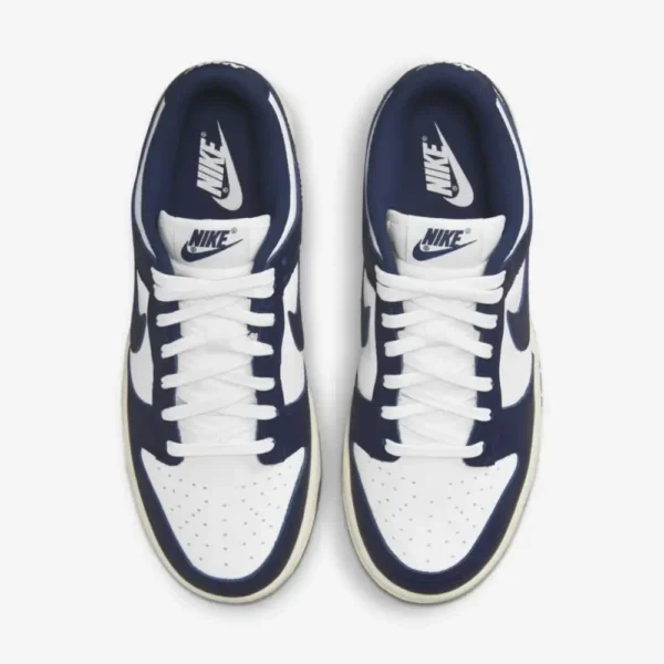 Nike Dunk Low Midnight Navy and White - Image 3