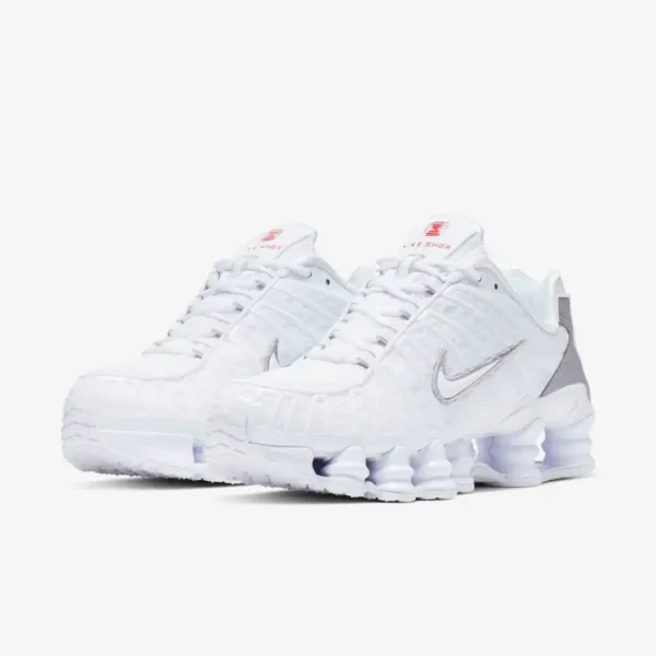 Nike Shox TL White and Max Orange - Image 6