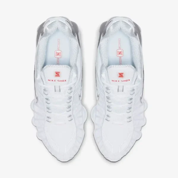 Nike Shox TL White and Max Orange - Image 5