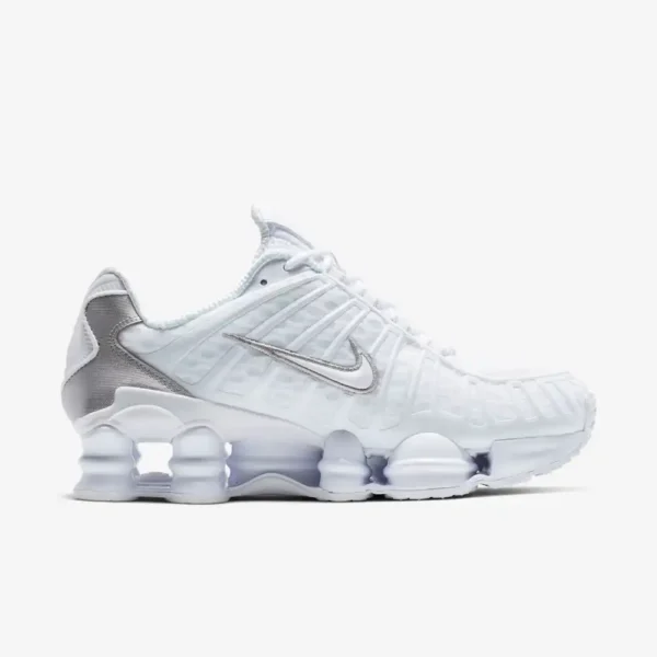 Nike Shox TL White and Max Orange - Image 2