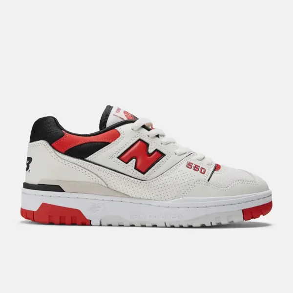 New Balance 550 Sea Salt True Red - Image 2